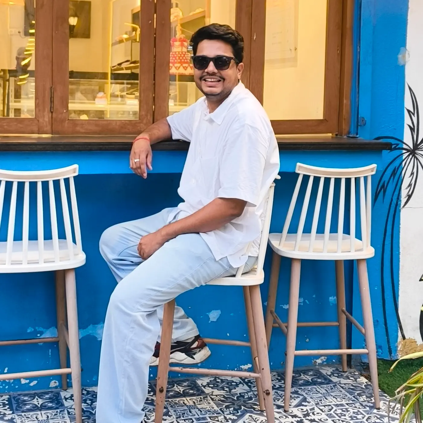 Tanay Patel enjoying time away from the desk while travelling